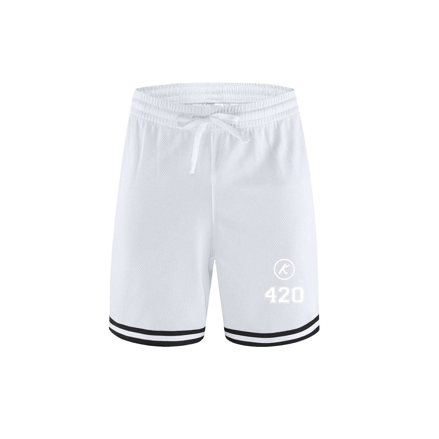 K 420 Classic Stripe Trim Basketball Shorts - Image 2