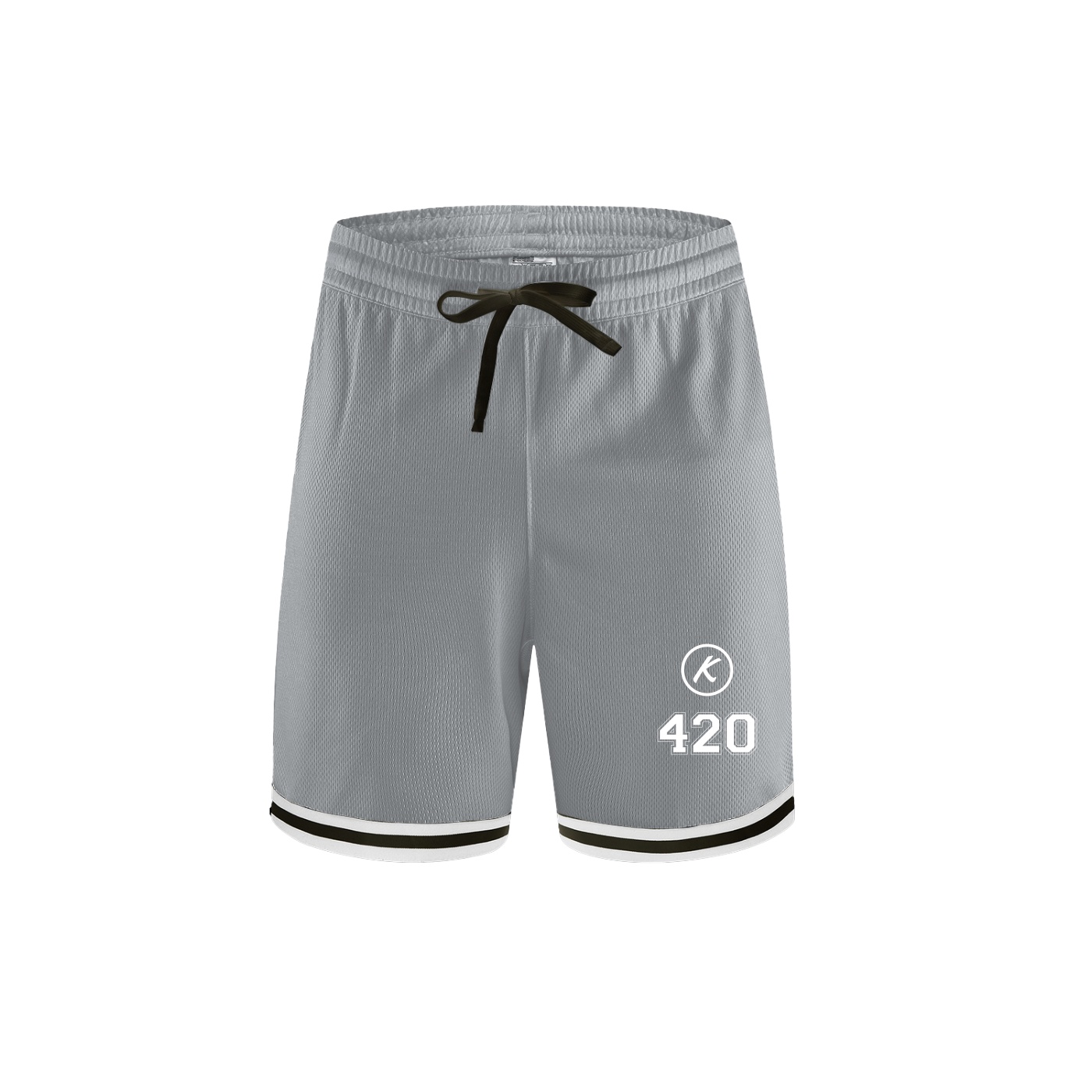 K 420 Classic Stripe Trim Basketball Shorts - Image 3